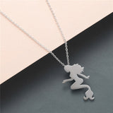 NECKLACES & PENDANTS Chandler Gymnast Silhouette Titanium Sports