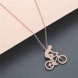 NECKLACES & PENDANTS Chandler Gymnast Silhouette Titanium Sports