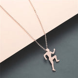 NECKLACES & PENDANTS Chandler Gymnast Silhouette Titanium Sports