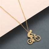 NECKLACES & PENDANTS Chandler Gymnast Silhouette Titanium Sports