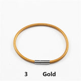 BANGLE Women's Leather Bracelets 2pcs Real Leather Cord Bracelet