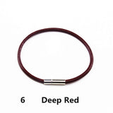 BANGLE Women's Leather Bracelets 2pcs Real Leather Cord Bracelet