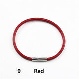 BANGLE Women's Leather Bracelets 2pcs Real Leather Cord Bracelet