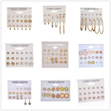 Earrings  25 Style Heart Flowers Infinite Symbol Stud