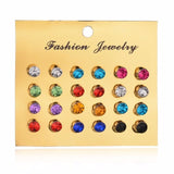 Earrings  25 Style Heart Flowers Infinite Symbol Stud