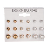 Earrings  25 Style Heart Flowers Infinite Symbol Stud