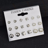 Earrings  25 Style Heart Flowers Infinite Symbol Stud