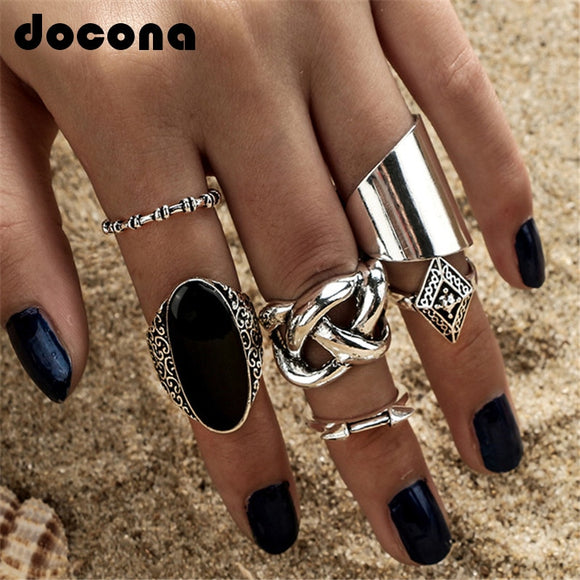Rings 5pcs/Set Fashion High Quality Bohemia Style