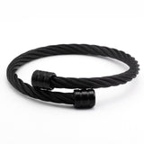 BANGLE Trendy Sporty Braided Mesh Surface Male Charm Bracelets