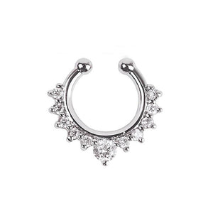 Earrings Vintage Clip on Earrings Crystal   Cuff Non Pierced