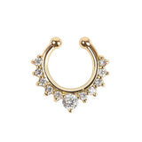 Earrings Vintage Clip on Earrings Crystal   Cuff Non Pierced
