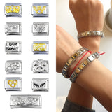 BANGLE Accessories Jewelry Letter Charm Chain Bracelet