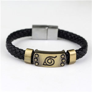Wristband Hot Anime Naruto Braid Leather Bracelets Bangles