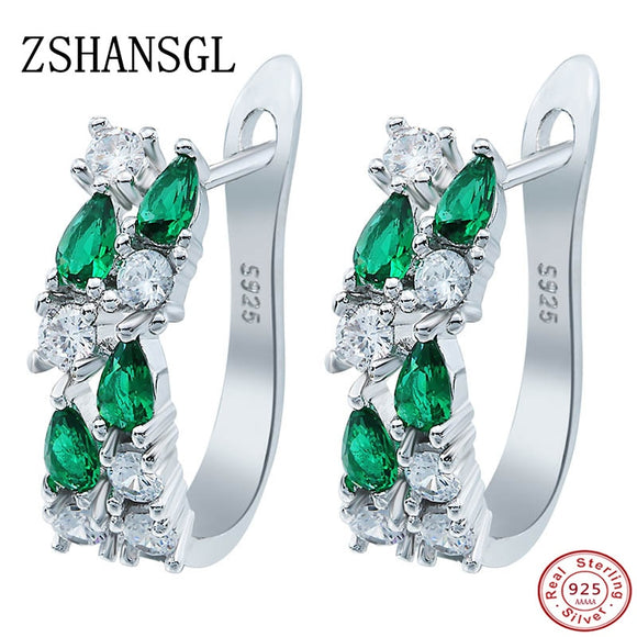 Earrings Luxury 925 Sterling Sliver Stud