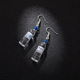 Earrings Personalized mineral water bottles