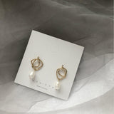 Earrings Sterling Silver Pin Metal Gold