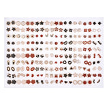 Earrings  Wholesale 100Pairs/Set Mix Style Small Stud