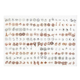 Earrings  Wholesale 100Pairs/Set Mix Style Small Stud