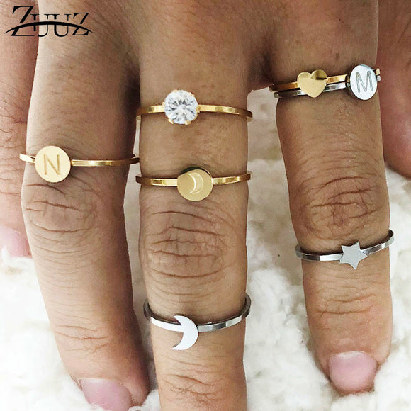 Rings  for women heart letter