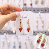 Earrings Hot Sale Rhinestone Pearl Enamel Clip
