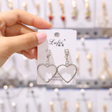 Earrings Hot Sale Rhinestone Pearl Enamel Clip