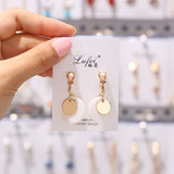 Earrings Hot Sale Rhinestone Pearl Enamel Clip