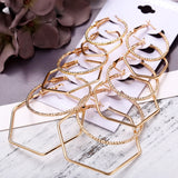 Earrings I  Fashion Geometric Big Round Earrings Set