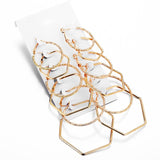 Earrings I  Fashion Geometric Big Round Earrings Set