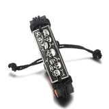 WRISTBAND Motorcycle Batman Leather Bracelet