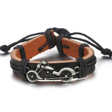 WRISTBAND Motorcycle Batman Leather Bracelet