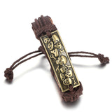 WRISTBAND Motorcycle Batman Leather Bracelet