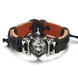 WRISTBAND Motorcycle Batman Leather Bracelet