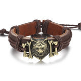 WRISTBAND Motorcycle Batman Leather Bracelet