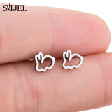 Earrings Stainless Steel Mickey Stud