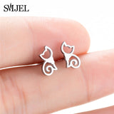 Earrings Stainless Steel Mickey Stud