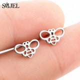 Earrings Stainless Steel Mickey Stud