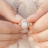 Rings  Fashion Luxury Silver Zirconia Crown  Women's Wedding Party AAA Zircon Crystal