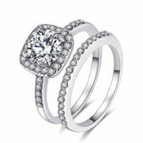Rings Fashion Engagement CZ AAA Zircon Crystal
