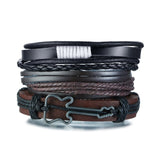 Wristband  Rope Braided Multilayer Leather Bracelet