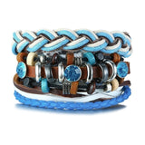 Wristband  Rope Braided Multilayer Leather Bracelet