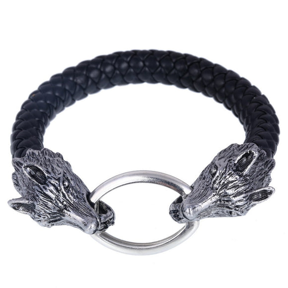 WRISTBAND 2019 New Arrival Men Stainless Steel Leathe