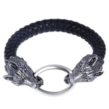 WRISTBAND 2019 New Arrival Men Stainless Steel Leathe