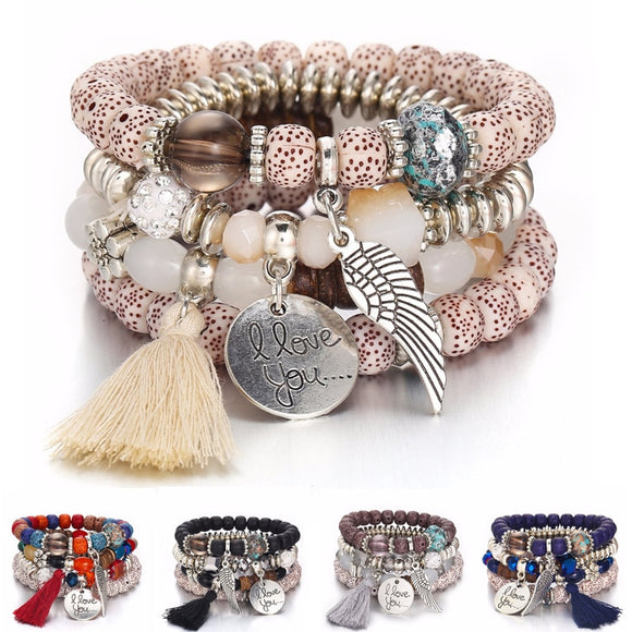 Wristband Bohemia Crystal Bead Bracelets