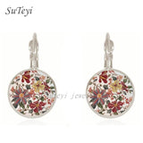 Earrings  charm henna yoga amulet ladies round