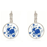 Earrings  charm henna yoga amulet ladies round