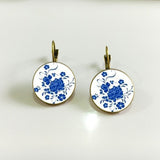 Earrings  charm henna yoga amulet ladies round