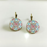 Earrings  charm henna yoga amulet ladies round