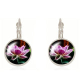 Earrings  charm henna yoga amulet ladies round