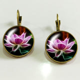 Earrings  charm henna yoga amulet ladies round
