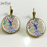 Earrings  charm henna yoga amulet ladies round
